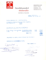 Factuur Facture  - Boekhandel Dubrulle - Gent 1968 - Drukkerij & Papieren