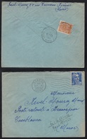 CASABLANCA - MAROC / 1953 TAXE DE POSTE RESTANTE SUR LETTRE DE FRANCE - ROANNE (ref 5662a) - Covers & Documents