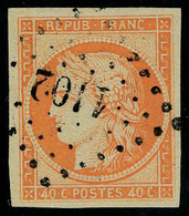 Oblitéré N° 5a, 40c Orange Vif T.B. Signé - Other & Unclassified