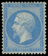 Neuf Avec Charnière N° 22, 20c Bleu Très Bien Centré, T.B. - Other & Unclassified