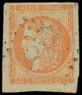 Oblitéré N° 48, 40c Orange, T.B. Signé A Brun - Other & Unclassified