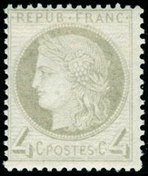 Neuf Avec Charnière N° 52, 4c Gris, Cl, Superbe. - Other & Unclassified