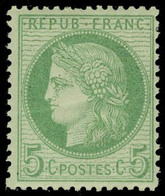 Neuf Avec Charnière N° 53a, 5c Vert Sur Blanc, T.B. - Otros & Sin Clasificación