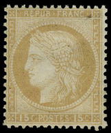 Neuf Avec Charnière N° 55, 15c Bistre, T.B. - Andere & Zonder Classificatie