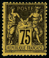 Neuf Sans Charnière N° 99, 75c Violet Sur Orange, T.B. - Other & Unclassified
