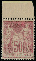 Neuf Sans Charnière N° 104, 50c Rose Type I, Bon Centrage, Bdf, T.B. - Autres & Non Classés