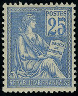Neuf Sans Charnière N° 114, 25c Bleu Excellent Centrage, Superbe - Other & Unclassified