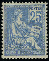 Neuf Sans Charnière N° 114, 25c Bleu Excellent Centrage, Superbe - Sonstige & Ohne Zuordnung