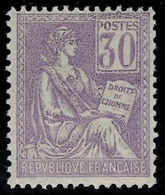 Neuf Sans Charnière N° 115, 30c Violet, Excellent Centrage, Superbe - Other & Unclassified