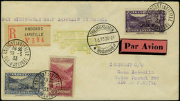 Lettre Zeppelin 2 SAF 1933 Pour Le Brésil Transit Friedrichshagen T.B. - Other & Unclassified