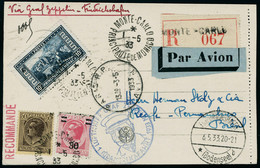 Lettre Zeppelin 1er SAF 1933 Pour Le Brésil T.B. - Sonstige & Ohne Zuordnung