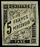 Neuf Avec Charnière N° 12, 13 Et 14, 1f, 2f Et 5f Noir T.B. Signés - Autres & Non Classés