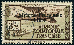 Oblitéré N° 14/21, La Série France Libre T.B. Signé Calves - Sonstige & Ohne Zuordnung