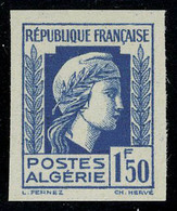 Neuf Sans Gomme N° 214b, 1f50 Bleu Type Marianne, Impression Au Recto Et Au Verso, ND, T.B. Maury - Sonstige & Ohne Zuordnung