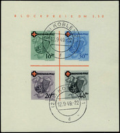 Oblitéré N° 1, Bloc Croix Rouge Obl Càd Koblenz 12.9.49 T.B. Michel - Otros & Sin Clasificación