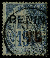 Oblitéré N° 16, 75c Rouge Sur 15c Bleu T.B. Signé, 1 Dent Courte - Sonstige & Ohne Zuordnung