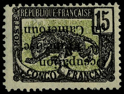 Neuf Avec Charnière N° 57a, 15c Occupation Française  T.B. Surcharge Renversée T.B. - Autres & Non Classés