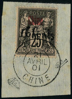 Fragment N° 22A, 16 Cents En Noir Sur 25c Noir Sur Rose Obl Sur Fragment T.B. RRR Signé + Certificat Brun - Sonstige & Ohne Zuordnung