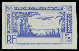 Neuf Sans Gomme Type PA De 1941, 1.65f Bleu Valon Non émise, Sans La Légende Côte D'Ivoire ND, T.B. Maury - Otros & Sin Clasificación