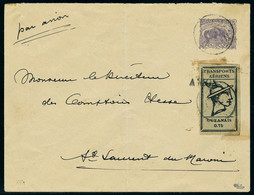 Lettre N° 6A, 0.75 Noir Sur Gris, Obl Sur Entier Postal à 15c Pour St Laurent Du Maroni, T.B. - Autres & Non Classés