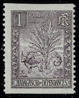 Neuf Sans Charnière N° 63, 1c Zébu ND Horizontal, T.B. Maury 58d - Otros & Sin Clasificación