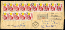 Lettre N° 279, Centenaire De La Médaille Militaire X 29 Ex Sur LR De Nouméa 9.10.1953 Pour Paris - Flamme Centenaire De  - Otros & Sin Clasificación