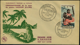 Lettre N° 30, 14f Gauguin Sur Enveloppe Illustrée 1er Jour Càd  Premier Jour 24 Septembre 1953, TB - Sonstige & Ohne Zuordnung