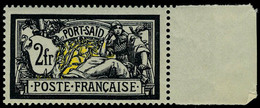 Neuf Sans Charnière N° 33a, 2f Violet Foncé Et Jaune Tirage Du Roi Fouad, Bdf, TB Signé Brun, Rare - Sonstige & Ohne Zuordnung