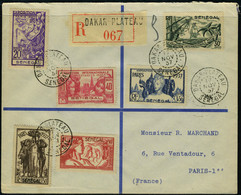 Lettre N° 138/43, Expo Intern De Paris 1937, La Série Complète Sur LR De Dakar Plateau 17.11.37 Pour Paris TB - Andere & Zonder Classificatie