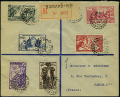 Lettre N° 93/98, Expo Intern De Paris 1937, La Série Complète Sur LR De Bamako 5.11.37 Pour Paris TB - Sonstige & Ohne Zuordnung