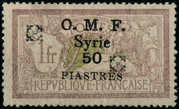 Neuf Sans Gomme N°55. 50P S/1f Double Fleuron Noir. Couleur Légèrement Pale. T.B. - Autres & Non Classés