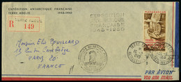 Lettre N° 1, Sur LR De Terre D'Adelie, Càd Terre Adelie Antarctique 15.2.1948 Et Terre Adélie Antarctique 20.1.1950, Cac - Other & Unclassified