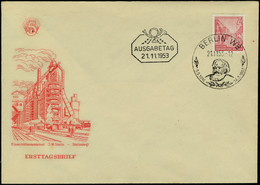 Lettre N° 117/34, Les 18 Valeurs Sur 4 Enveloppes Illustrées Obl FDC Berlin W8 10.8.53, N° 126 Càd Illustré 21.11.53, T. - Otros & Sin Clasificación