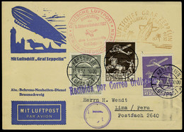 Lettre N° 2, 4 Et 5, 3 SAF 1932, CP Illustrée Zeppelin Càd Kobenhavn 15.4.32 Càd De Transit Illustré Berlin Friedrichsha - Autres & Non Classés