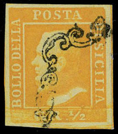 Oblitéré N° 18, 1/2 GR  Orange, Superbe, Signé Diéna, Sassone 1a : 1600€ - Other & Unclassified