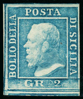 Neuf Avec Charnière N° 20, 2g Bleu Clair, Planche III, Adhérences Sinon T.B. Sassone N° 8. - Other & Unclassified