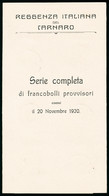 Oblitéré N° 114/131, Sauf N° 123 Et 128 + Exprès N° 3 Et 4, Les 18 Valeurs Sur Feuillet Commémoratif Officiel, Càd 20 No - Other & Unclassified