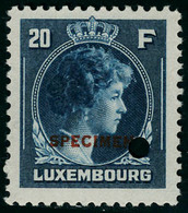 Neuf Sans Charnière N° 334/55, La Série Grande Duchesse Charlotte, Tous Surchargés Spécimen Avec Perforation, T.B. - Autres & Non Classés