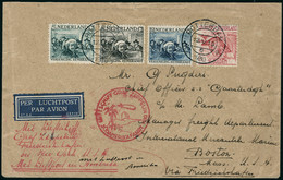 Lettre Zeppelin. SAF 1930. CàD Rotterdam 12.V.13. 1930 Pour Boston (USA). Au Verso CàD Vert Avec Flamme Lakehurst 31 May - Autres & Non Classés