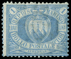 Neuf Avec Charnière N° 31, 1l Bleu Gris, 2 Dents Légèrement Courtes Sinon T.B. Cote Sassone. - Otros & Sin Clasificación