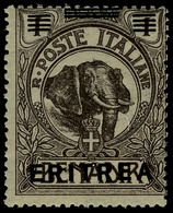 Neuf Sans Charnière N° 54, (2) Sur 1c Elephant Chiffre 2 Manquant TB Signé Bolaffi. Sassone 54g : 3000€ - Sonstige & Ohne Zuordnung