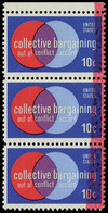 Neuf Sans Charnière N° 1045, Bande Verticale De 3ex, Bande Rouge à Droite, Bdf, Superbe - Autres & Non Classés