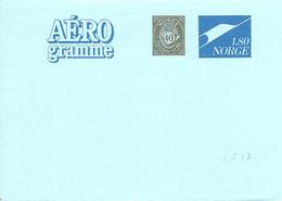 Norvège Norge Entier Postal, Ganzsachen, Postal Stationery. Aérogramme Luftpostfaltbriefe - Enteros Postales