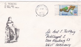 USA Cover 1980 Olympic Games - Posted From El Paso TX 1979 (T9-A34) - Summer 1980: Moscow