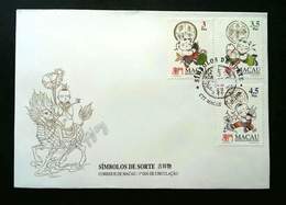 Macao Macau China Fortune Symbol 1994 (stamp FDC) - Lettres & Documents