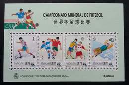 Macau Macao China  World Cup 1994 Football Sports Games (miniature Sheet) MNH - Nuevos