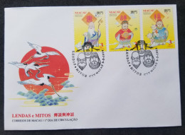 Macao Macau China Legend And Myths 1994 Culture Religious (stamp FDC) - Briefe U. Dokumente