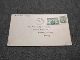 CANADA FDC CIRCULATED TORONTO - LISBOA - FUNCHAL REGISTERED 1949 Nº2 - ....-1951