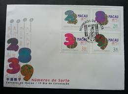 Macau Macao China Lucky Numbers 1997 Number (stamp FDC) - Briefe U. Dokumente