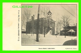 GRANBY, QUÉBEC - TOWN HALL - HOTEL DE VILLE -  P. A. PELTIER, LIBRAIRE - S. BENOIT, PHOTO - - Granby